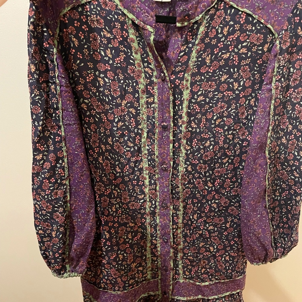 Veronica Beard Xanita Floral Dress Size 2 Purple - worn once